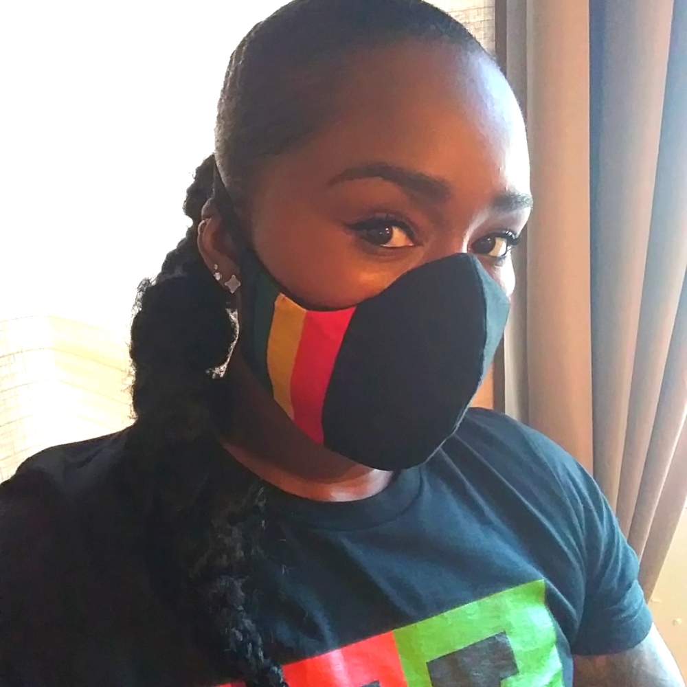 Handmade cotton/linen mask - Picture 3 of 4